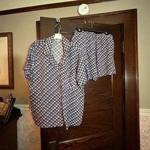 Arizona Jean Company Purple and White Sleepwear Set